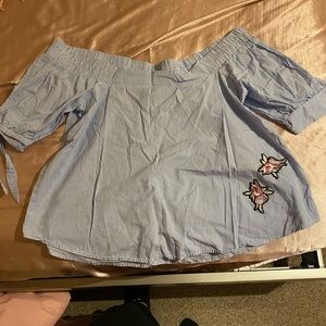 Off the shoulder blouse